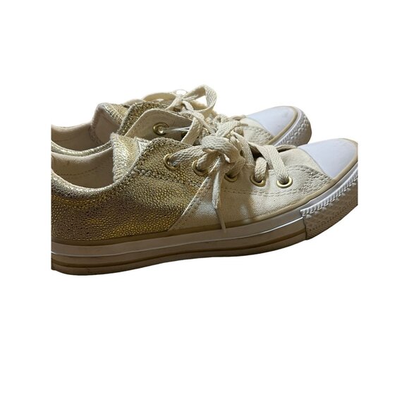 Converse Chuck Taylor 553342C Madison Sneakers Gold Canvas Lace Up Size 6 - Picture 3 of 6